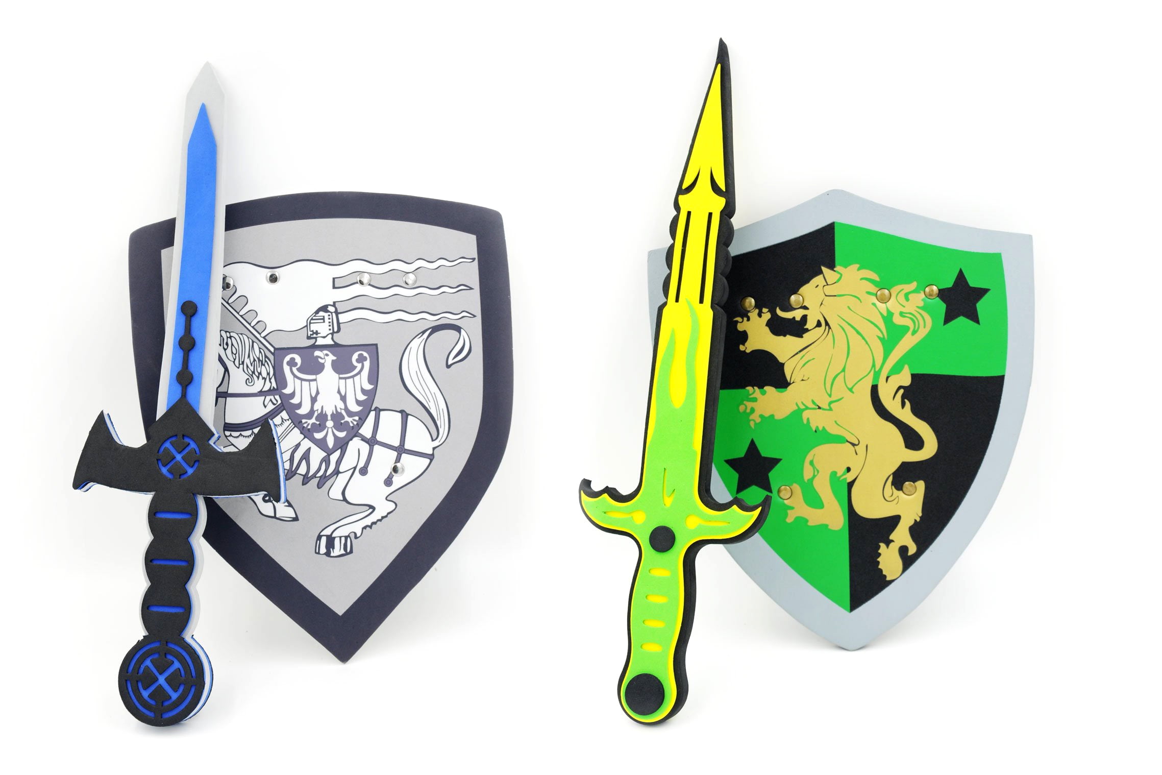 Giddyup! Buck's Foam Swords And Shields White Eagle VS Golden Lion