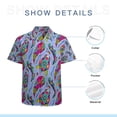 thumbnail image 7 of High Quality Hawaiian Shirts for Men Short Sleeve Aloha Beach Shirt Floral Summer Casual Button Down Shirts Blouses MVBXHQ, 7 of 7