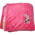 thumbnail image 4 of Lil Cub Hub 2BPHCHP-M Raccoon Minky Blanket - Hot Pink Circle Print with Hot Pink Dot, 4 of 4