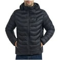 thumbnail image 2 of DJDLJWCJ Charging Heating Jacket for Men Zip Up Softshell Winter Warm Thicken Quilted Jacket USB Charging Heated Coats, Black L, 2 of 8