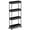 Black, variant on EASHZMFYTBF 4-Tier Slim Rolling Storage Cart Storage Cart Organizer Rolling Utility Cart, Mobile Shelving Unit Slide Out Storage Shelves for Kitchen Living Room Bathroom Laundry Room,Black