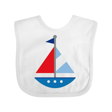 

Inktastic Personalized Sailboat Gift Baby Boy or Baby Girl Bib