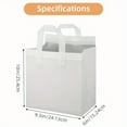 thumbnail image 3 of CUITING Lot de 25 Sacs Isothermes Blancs Réutilisables pour Courses, Isolation Thermique pour Café, Lait, Thé, Aliments Chauds et Froids 9.5 x 6 x 10 Pouces, 3 of 6