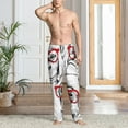 thumbnail image 2 of Kdxio Monkey Pattern Men's Pajama Pants, Elastic Waist with Drawstring and Pockets, Comfortable Loungewear-3X-Large, 2 of 6