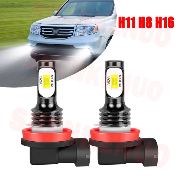 H11/H8 LED Light Bulbs for Honda Pilot 2006-2015 2016 2017 2018 H11 Fog Lights 2pcs