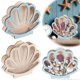 thumbnail image 3 of Wooden Shell Shaped Display Organizer Oak Acrylic Box Indoor Decoration, 3 of 5