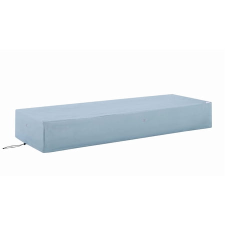 Modway Conway 82"x29" Stainless Steel and Fabric Patio Furniture Cover in Gray
