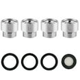 thumbnail image 2 of JJKBVCLO High Pressure Shower Head 6 Settings Handheld Showerhead With ON/Off Full Shutoff Push Button And To Control Flow Angle Adjustable Water Saving Body Sprays 4 Types Of Of Adapters, 2 of 4
