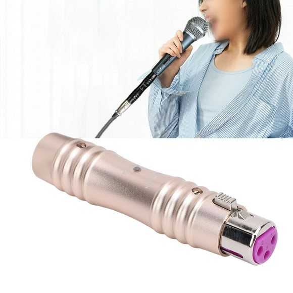 Microphone Preamp, Mic Preamp for Dynamic and Ribbon Mics,  Intelligent Noise, Enhance and Add Clarity to Vocal, 48V XLR Mic Preamp for Mixer Karaoke Sound Card