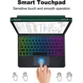 thumbnail image 4 of Funda de Teclado con Panel Táctil Recargable Retroiluminado de 7 Colores Verde Oscuro para Fire HD 10 / 10 Plus 10.1", 4 of 8