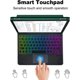 thumbnail image 4 of Funda de Teclado con Panel Táctil Recargable Retroiluminado de 7 Colores Verde Oscuro para Fire HD 10 / 10 Plus 10.1", 4 of 8