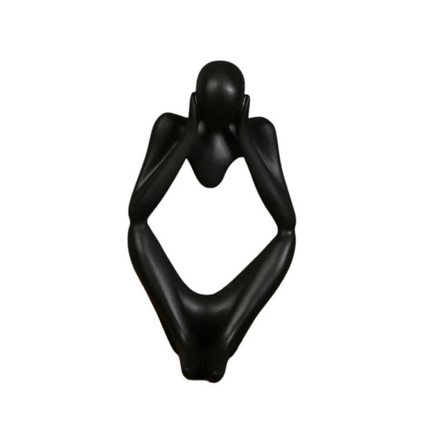Figura De Estilo De Pensador De Resina, Figurita Abstracta, Decoración Artesanal, Decoración De Pensador Para El Hogar, Oficina, Hotel matsuzay HA042559-02