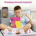 thumbnail image 5 of 7" Kids Learning Tablet Bundle - Headphones, Stylus & Bag, Pre-Installed & Parental Controls,Android 13 allwinner Go Quad Core, 5GB RAM + 32GB ROM, 128GB Expansion-Pink, 5 of 8