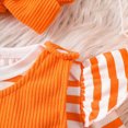 thumbnail image 4 of NOLDARES My First Halloween Baby Girl Outfit Newborn Pumpkin Romper Bell Bottom Pants Headband Outfits Set(Purple,18-24 Months), 4 of 9