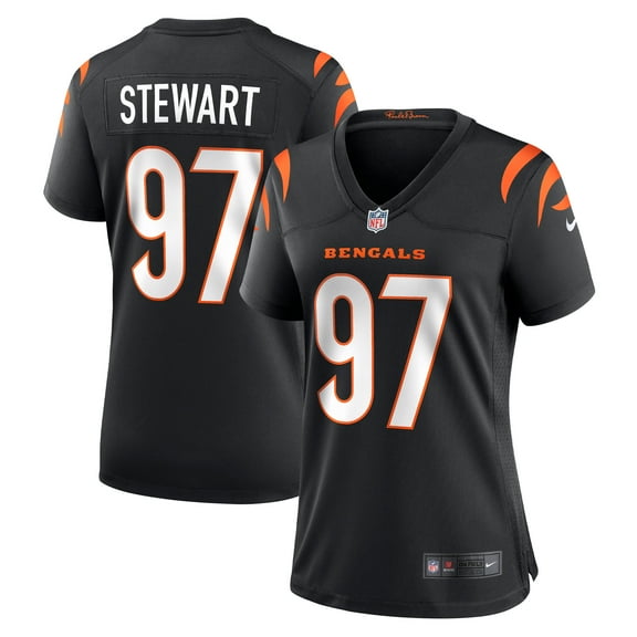 Women's Nike Shemar Stewart Black Cincinnati Bengals Team Game Jersey