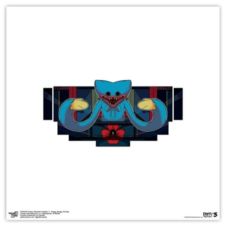 Gallery Pops Poppy Playtime: Chapter 3 - Huggy Wuggy Strings Wall Art, Unframed Version, 12" x 12"