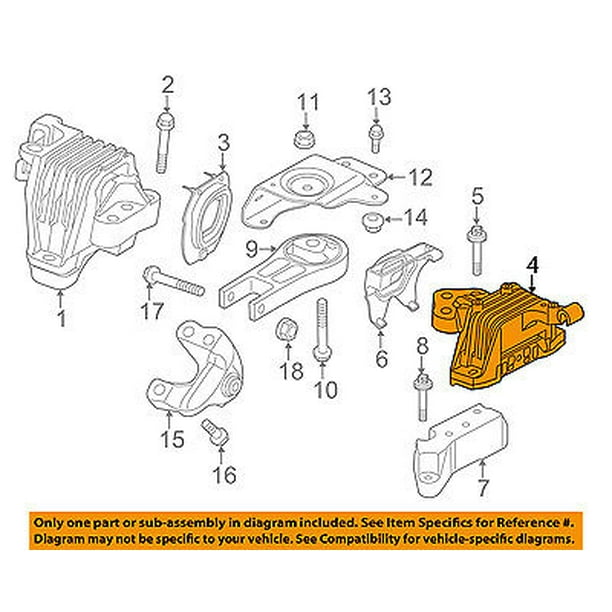 CHRYSLER OEM 2015 200Engine Motor Mount Torque Strut 68245568AA