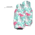 thumbnail image 6 of Yiaed Flamingo Print Car Seat Covers,Universal Auto Seats Protector Fits for Car,SUV Sedan,Truck,Automotive Seat Covers & Accessories(Two packs), 6 of 7