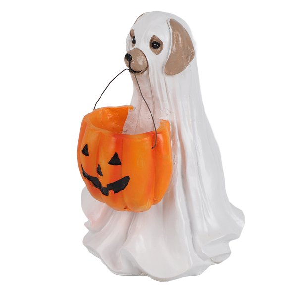 Life Size Ghost Dog Candy Bowl, Fun Halloween Decoration For Trick Or