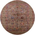 thumbnail image 1 of Ahgly Company Indoor Round Mid-Century Modern Orange Salmon Pink Oriental Area Rugs, 6' Round, 1 of 6