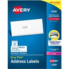 Avery AVE05160 Étiquette d'Adresse