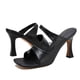 thumbnail image 5 of Sandalias de verano para mujer con tacones medianos finos Zapatos de cabeza cuadrada con punta de clip para mujer Wmkox8yii hj789, 5 of 5