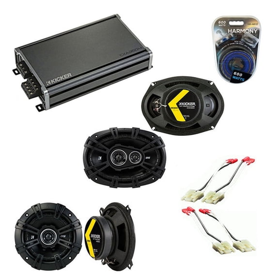 Fits Cadillac Fleetwood 93-96 Speaker Upgrade Kicker DSC5 DSC693 & CXA360.4 Amp