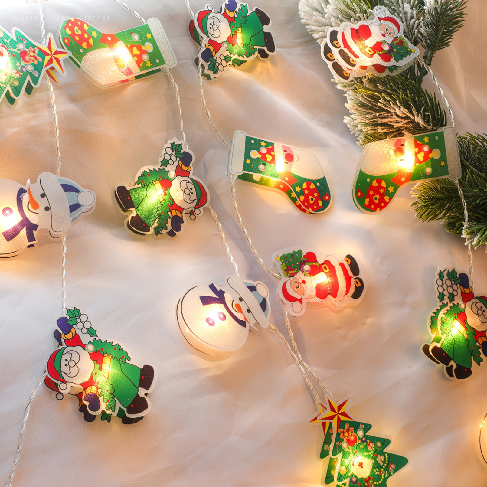 LED Christmas Decoration String Lights, Battery Powered
