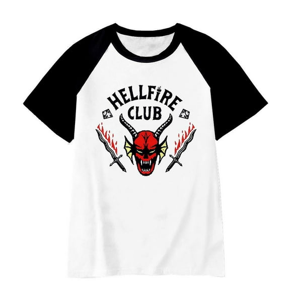 Stranger Things Season 4 Hellfire Club Eddie Kids Short Sleeve T-shirt Tops Fans Gift-9-10Years-