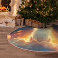 thumbnail image 6 of Daiia Starry Sky Constellation Cat Drawing Merry Christmas Tree Skirt , Xmas Large Lace-up Tree Skirt, Santa Snowflakes Rustic Home Decorations New Year Party Farmhouse Decor-48", 6 of 7