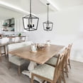 thumbnail image 5 of Briignite 4-Light Black Farmhouse Chandelier,Iron Caged Pendant Light,Simple Lantern for Kitchen Island Dining Room Hallway Foyer Entryway, 5 of 5