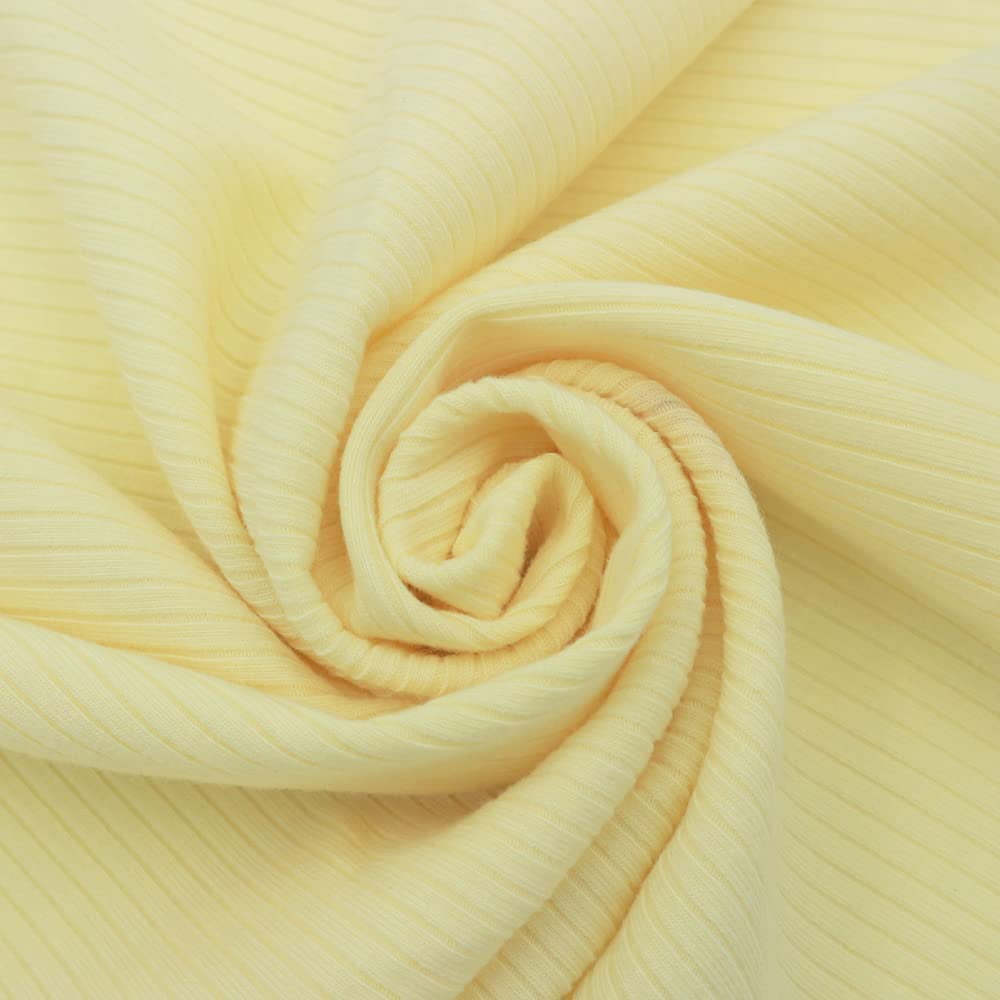 Peach Light Solid 4x2 Rib Knit Fabric by the Yard Style 774 