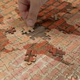 thumbnail image 4 of Ambesonne Brick Wall Jigsaw Puzzle, World Map on Brick Wall, Heirloom-Quality Fun Activity for Family Durable Cardboard, 1000 pcs, Orange, 4 of 5
