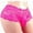 Hot Pink, variant on Wancir Lace Boyshorts Panties for Women, High Waisted Sexy Underwear Plus Size Soft Stretch Panties Full Coverage Boy Shorts