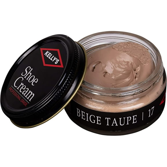 Kelly's Shoe Cream - Professional Shoe Polish - 1.5 oz - Beige Taupe