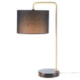 thumbnail image 2 of SAFAVIEH Felton 21 in. Art Deco Table Lamp with USB Port, Gold/Black, 2 of 8