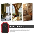 thumbnail image 6 of Phlegsive 4-Digit Wall Mounted Key Lock Box Safe - Resettable Plastic Combination Lockbox, 6 of 6