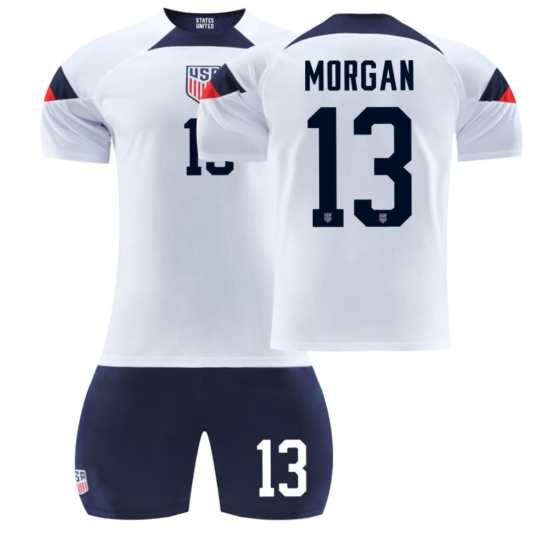 Mens/Kids 2022 Soccer Game USA Soccer Fans 13 Jerseys Soccer Team Shirts