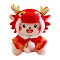 thumbnail image 1 of Figura de peluche de dragón, adorno de juguete de peluche suave, decorativo, muñeco de dragón de 2024 años para regalos, suministros para fiestas,, 1 of 9