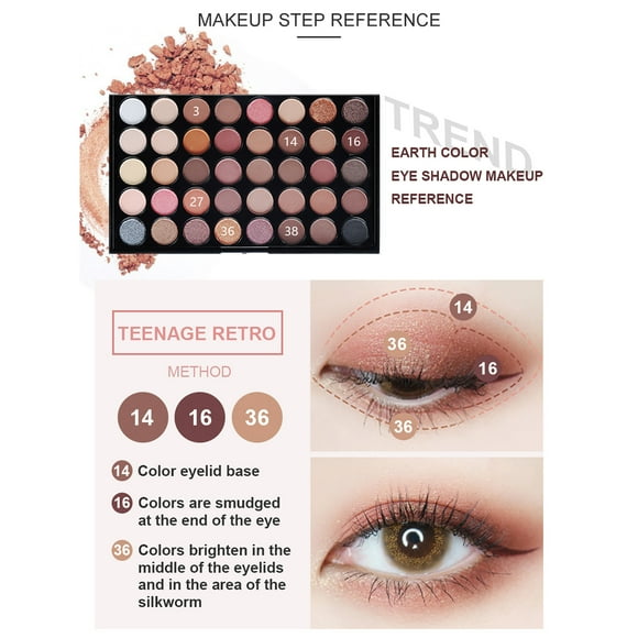 RKSTN Eyeshadow Palette New Fashion And Popular 40-color Eyeshadow With Eyeshadow Brush Eyeshadow Palette