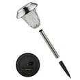 thumbnail image 6 of Alpine Corporation 17" Outdoor Stainless Steel Solar LED Light Pathway Stakes, Set of 4, Silver, 6 of 12