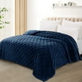Exclusivo Mezcla Queen Size Flannel Fleece Blanket, Super Soft 3D