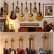 thumbnail image 5 of Paquete de 2 soportes de pared giratorios para guitarra, perchas de madera auténtica con base de madera maciza y funda acolchada suave, perfectos para la decoración del estudio y para ahorrar espacio, 5 of 6