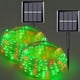 thumbnail image 1 of Luces solares en forma de cuerda QITONG, color rojo y verde, 10 m, 100 LED, paquete de 2, 1 of 8