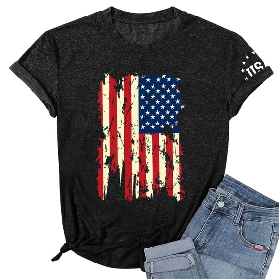 250th Anniversary USA Shirt Women Stylish ’s Printed Crew Neck T Shirt For Everyday Comfort And Soft BreathableFabric