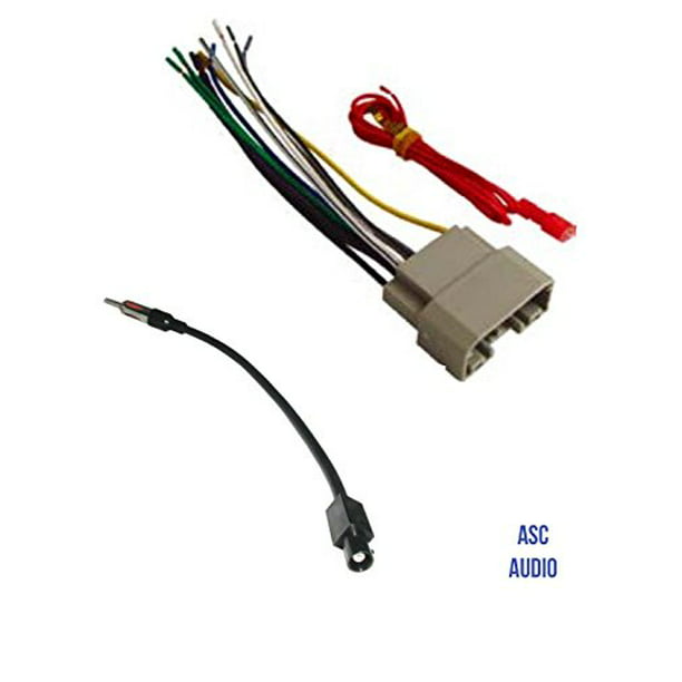 ASC Audio Car Stereo Wire Harness and Antenna Adapter to install an  Aftermarket Radio for some Dodge Chrysler Jeep Vehicles- Compatible  Vehicles listed below 