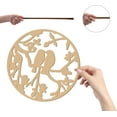 thumbnail image 3 of Birds on Tree Branch Wall Decor Bird Wooden Wall Art Laser Cut Wall Sculpture Wood Slices Silhouette DIY Wall Round Ornaments for Personalized Housewarming Garden Kitchen Home 12x12Inch, 3 of 7