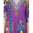 thumbnail image 4 of Miss Lavish London Women Kaftans Dresses, Purple M, 4 of 7