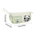 thumbnail image 3 of Cute Large Capacity Multi-Pocket Pencil Case Kawaii Pencil Case with Kawaii Pins Large Pencil Pouch Holder Preppy Supplies Green, 3 of 6