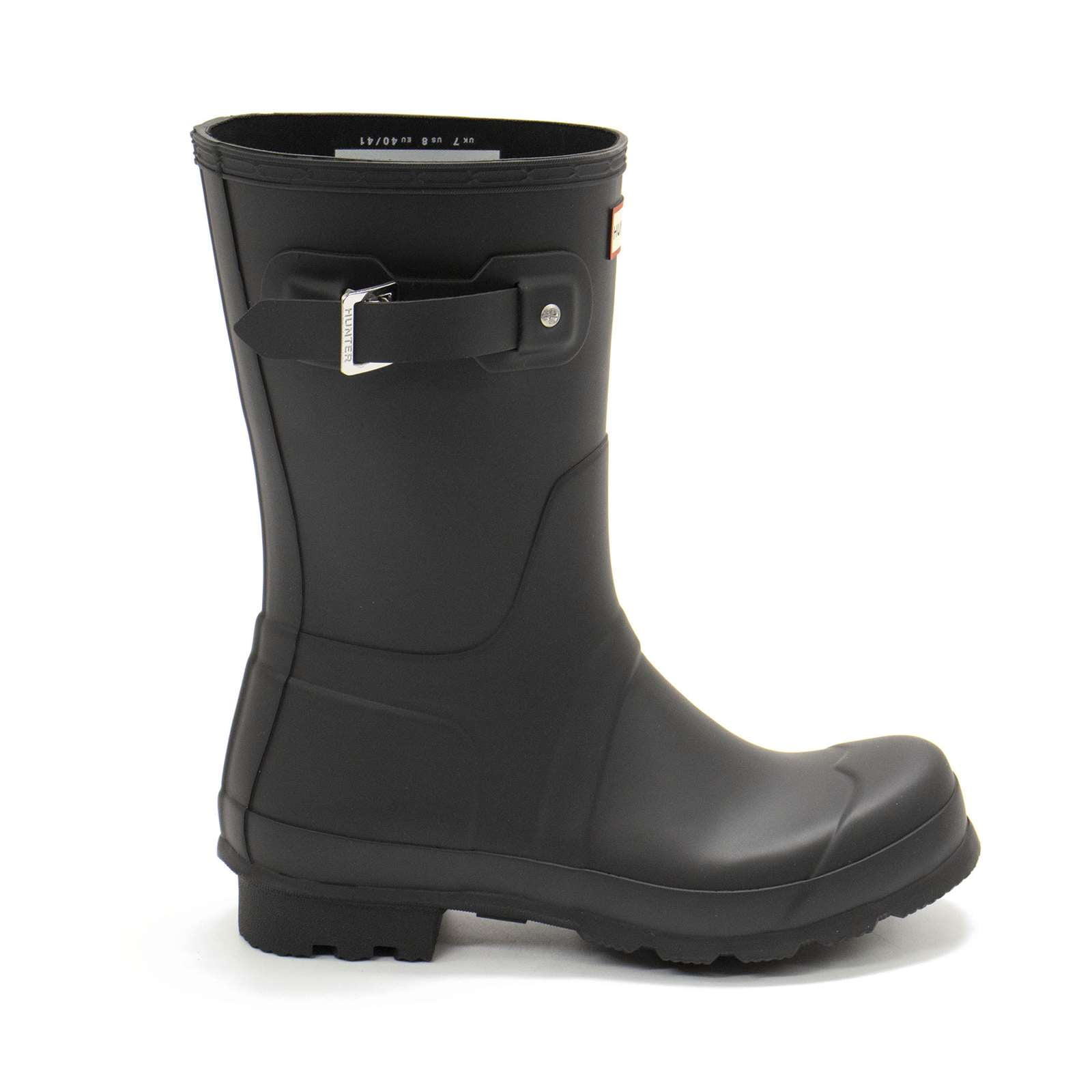 Hunter Men's Original Short Rain Boot, Black,8 M US